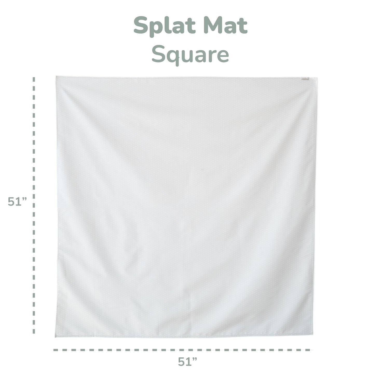 WeeSprout Tapete Antisalpicaduras para Bebés y Niños, Grande de 51" x 51"