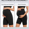 CRZ YOGA Pantalones cortos premamá, de 15 cm de largo, talla S