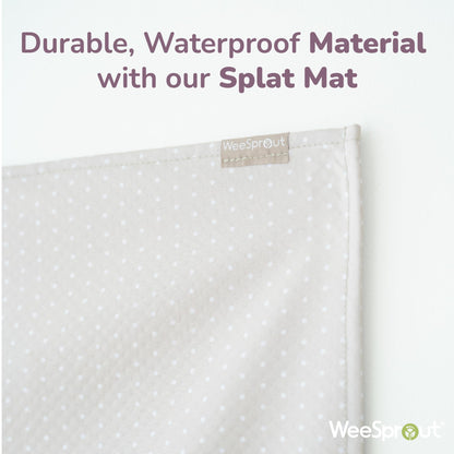 WeeSprout Tapete Antisalpicaduras para Bebés y Niños, Grande de 51" x 51"