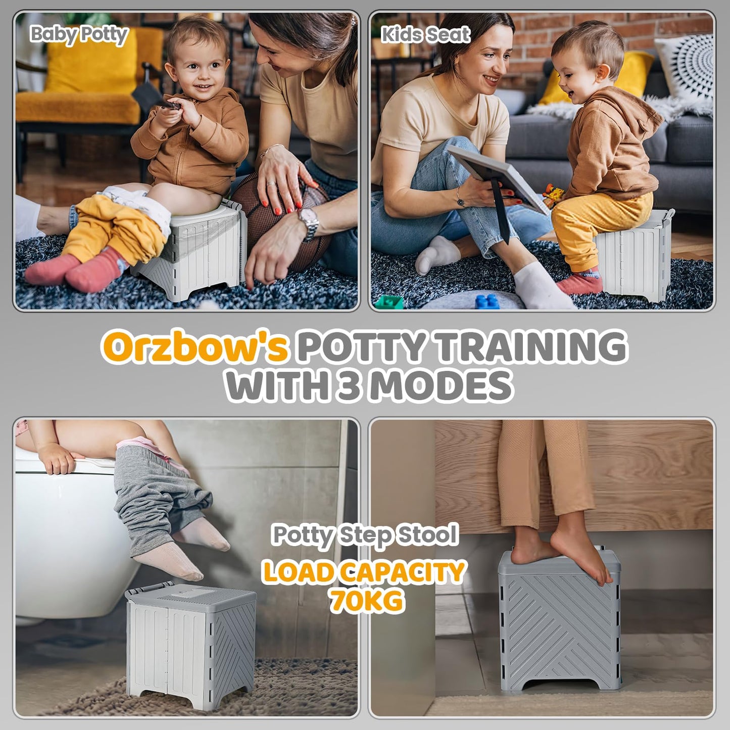 Orzbow - Silla de entrenamiento portátil para niños pequeños