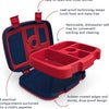 Bentgo® Kids imprime a prueba de fugas, estilo Bento de 5 compartimentos