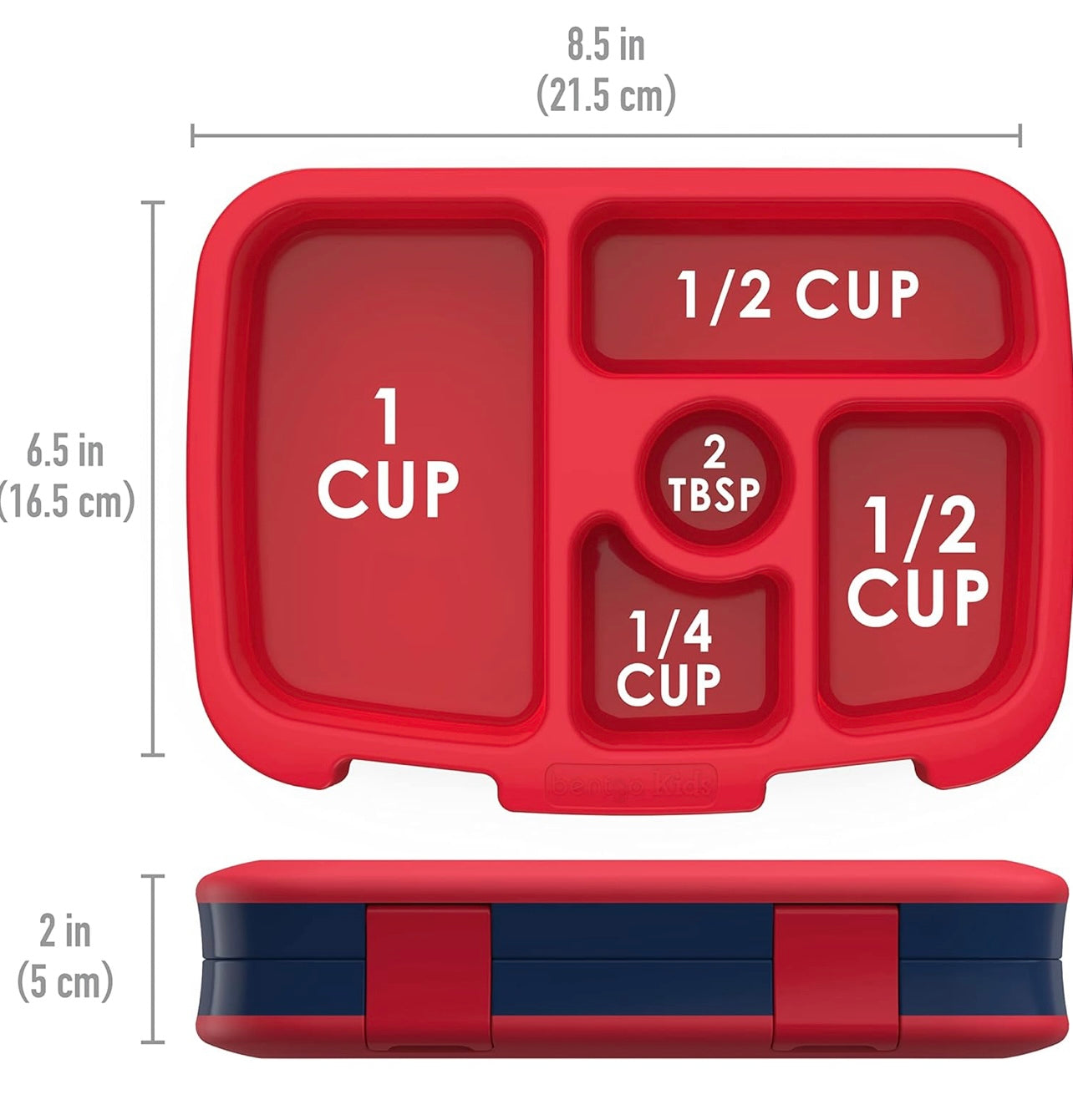 Bentgo® Kids imprime a prueba de fugas, estilo Bento de 5 compartimentos