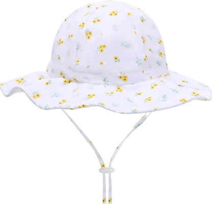 FUOTIA UPF 50+ - Sombrero de sol para bebé, transpirable y ajustable, 6-24 meses