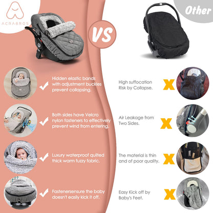 ACRABROS Funda para asiento de coche para bebé