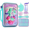 Set de loncheras para niñas: lonchera de unicornio 3D con recipientes