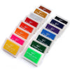 Almohadillas de tinta para manualidades, 15 colores para sellos
