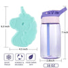 Set de loncheras para niñas: lonchera de unicornio 3D con recipientes