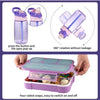 Set de loncheras para niñas: lonchera de unicornio 3D con recipientes