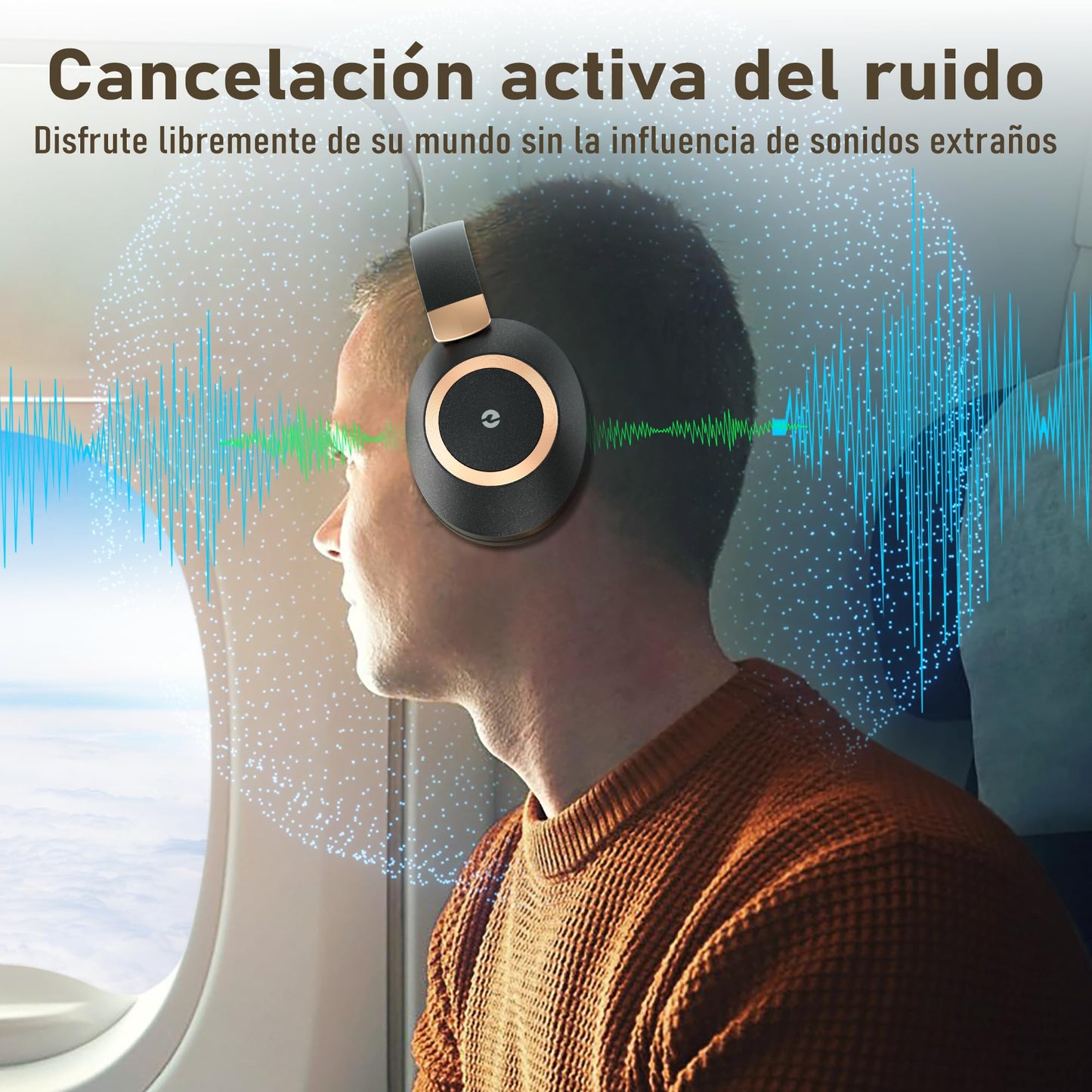 Auriculares de Diadema Audífonos Inalámbricos Bluetooth audifonos con cancelación