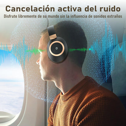 Auriculares de Diadema Audífonos Inalámbricos Bluetooth audifonos con cancelación