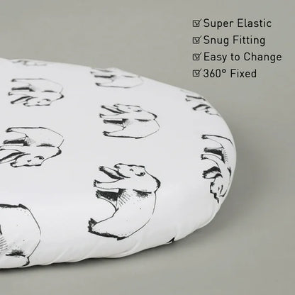 Juego de sábanas premium para moises Egmao Baby (paquete de 4) moises