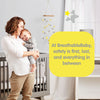 BreathableBaby, Forro de malla transpirable para cunas con colchón de 38 x 24 pulgadas, gris