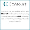 Contours Accesorio adaptador para asiento de automóvil infantil, compatibilidad exclusiva con contornos seleccionados