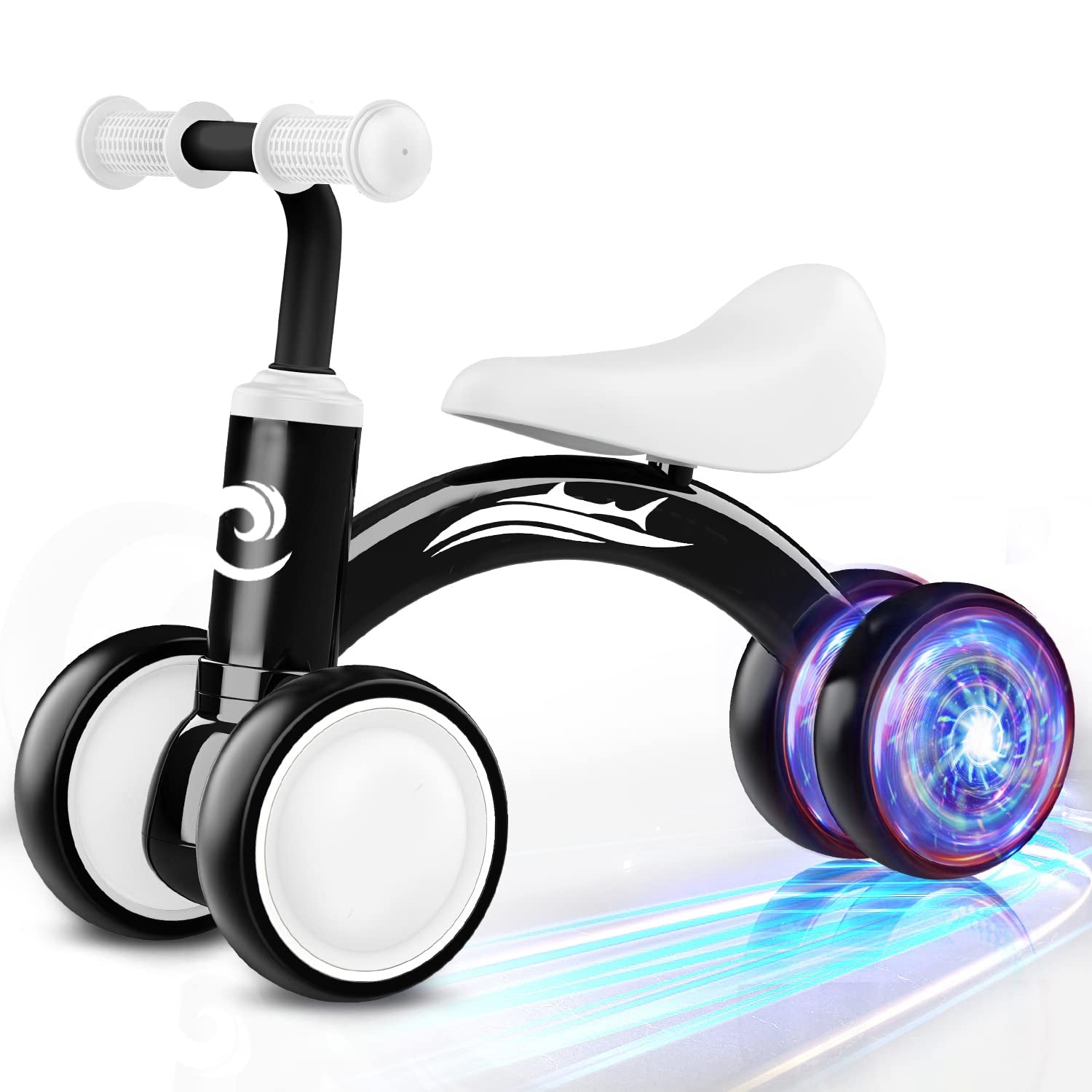 Bicicleta de equilibrio para bebé con iluminación colorida