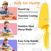 Cuchillo para niños con protector de dedos y guantes