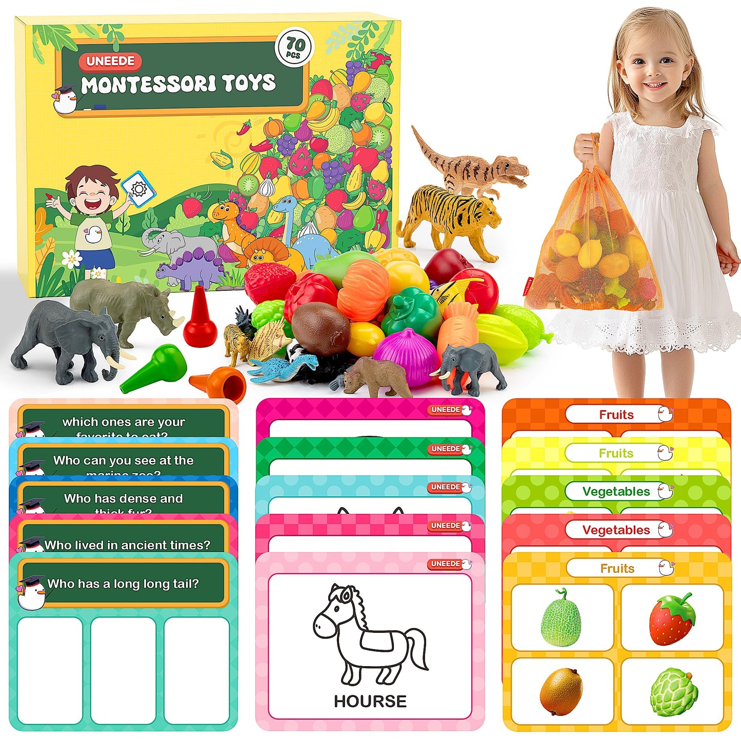 Juguetes de clasificación 3 en 1 UNEEDE para aprendizaje STEM