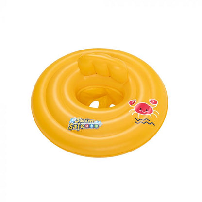 Flotador inflable plástico estampado 69cm 0-1a amarillo
