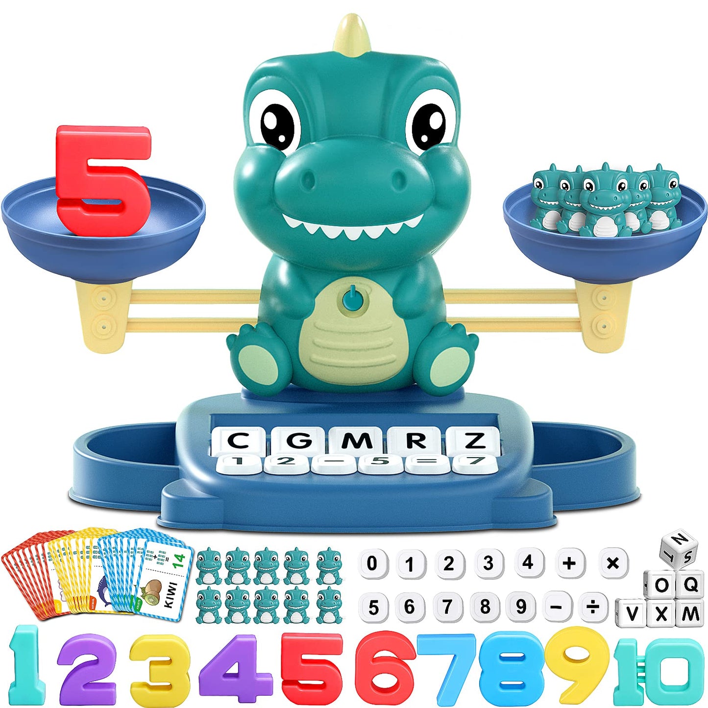 Juguete de equilibrio matemático de dinosaurio