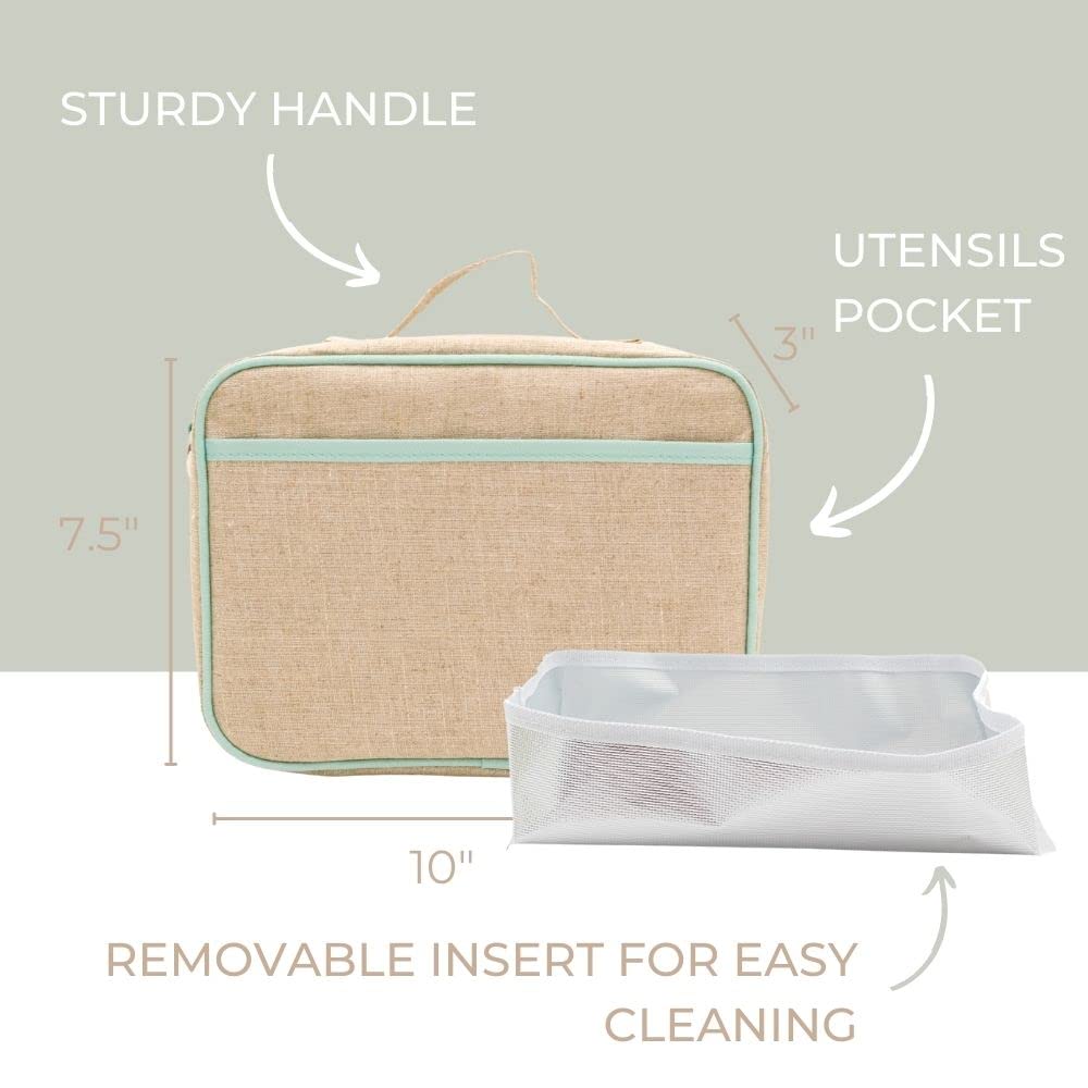 SoYoung Lonchera aislada para niños y niñas, lonchera reutilizable con forro extraíble