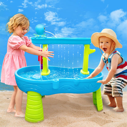 Intoypad Pulpo - Bomba de mesa de agua con pilas para mesa de agua, color azul