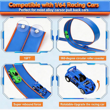 Pistas flexibles de 15 pies de pista de carreras flexibles