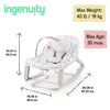 Ingenuity Keep Cozy - Asiento inflable 3 en 1 Grow with Me para bebé