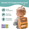 Kidtastic Juego de bolsas de herramientas de ingeniería de aprendizaje STEM, 20 piezas