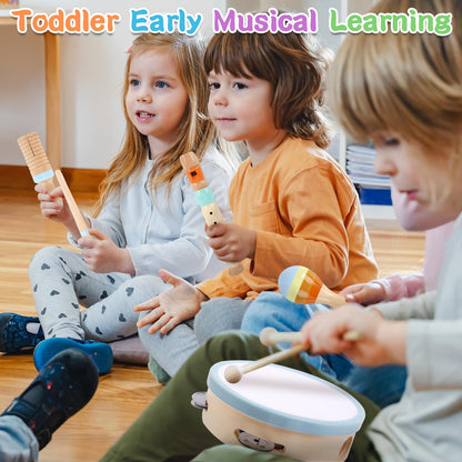 Instrumentos musicales de madera ATOYUS, de 1 a 3 años