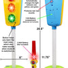 Juguete de semáforo para niños, coches y bicicletas con luces y sonidos