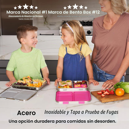 Bentgo Lonchera de acero inoxidable resistente a fugas para niños