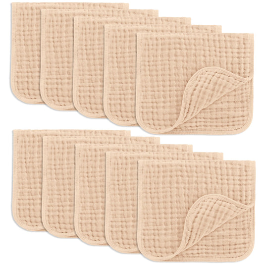 Comfy Cubs - Juego de paños de muselina para eructos de 20 x 10 pulgadas, paquete de 10