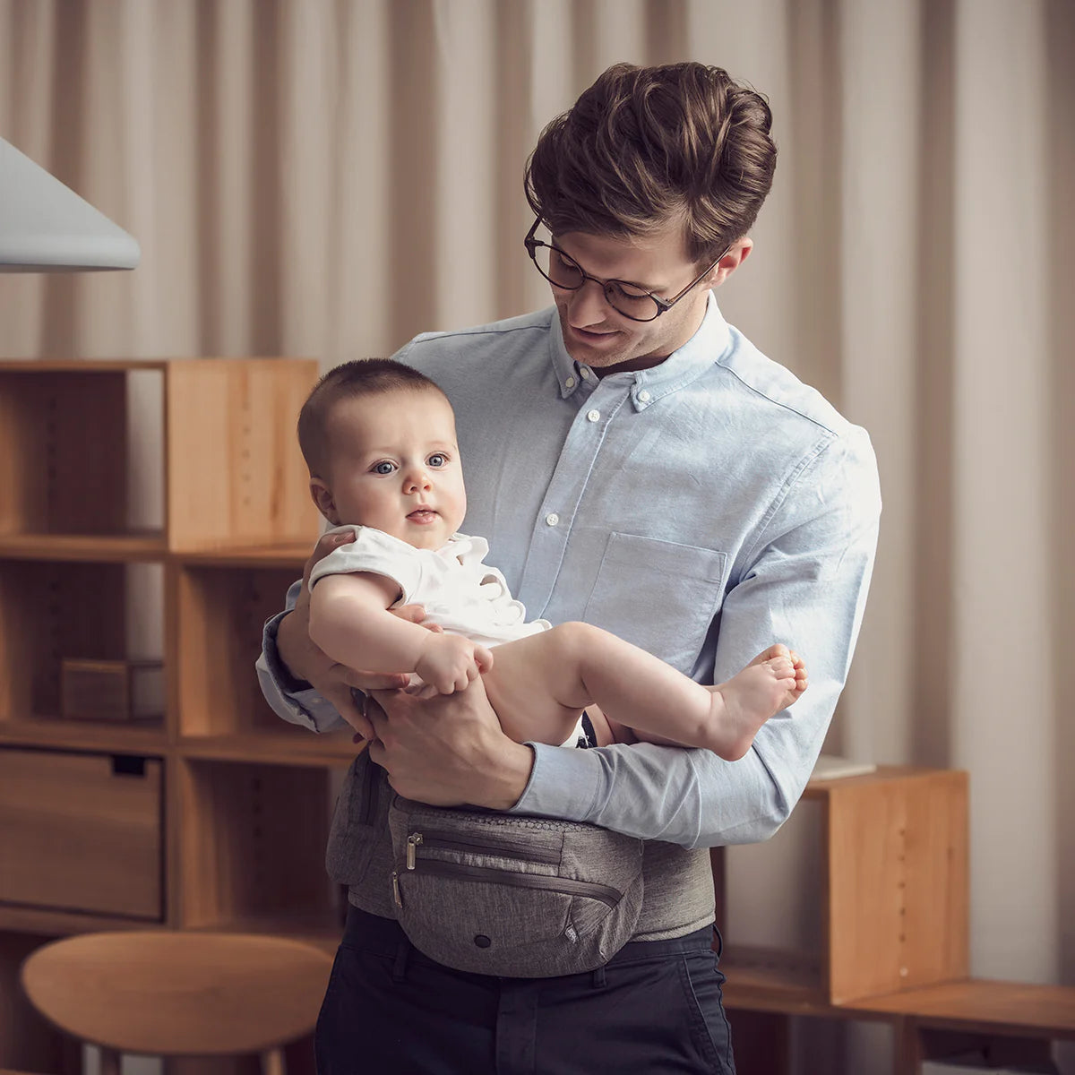 Portabebés plegable de cadera Bebamour, 0-36 meses