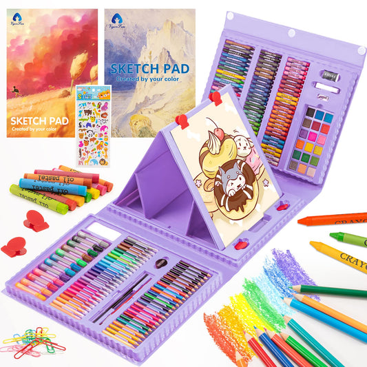 VigorFun Suministros de arte, kit de arte de dibujo de 240 piezas