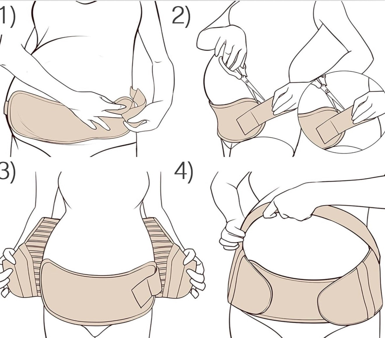 Cinturón de maternidad NeoTech Care soporte para embarazo, M