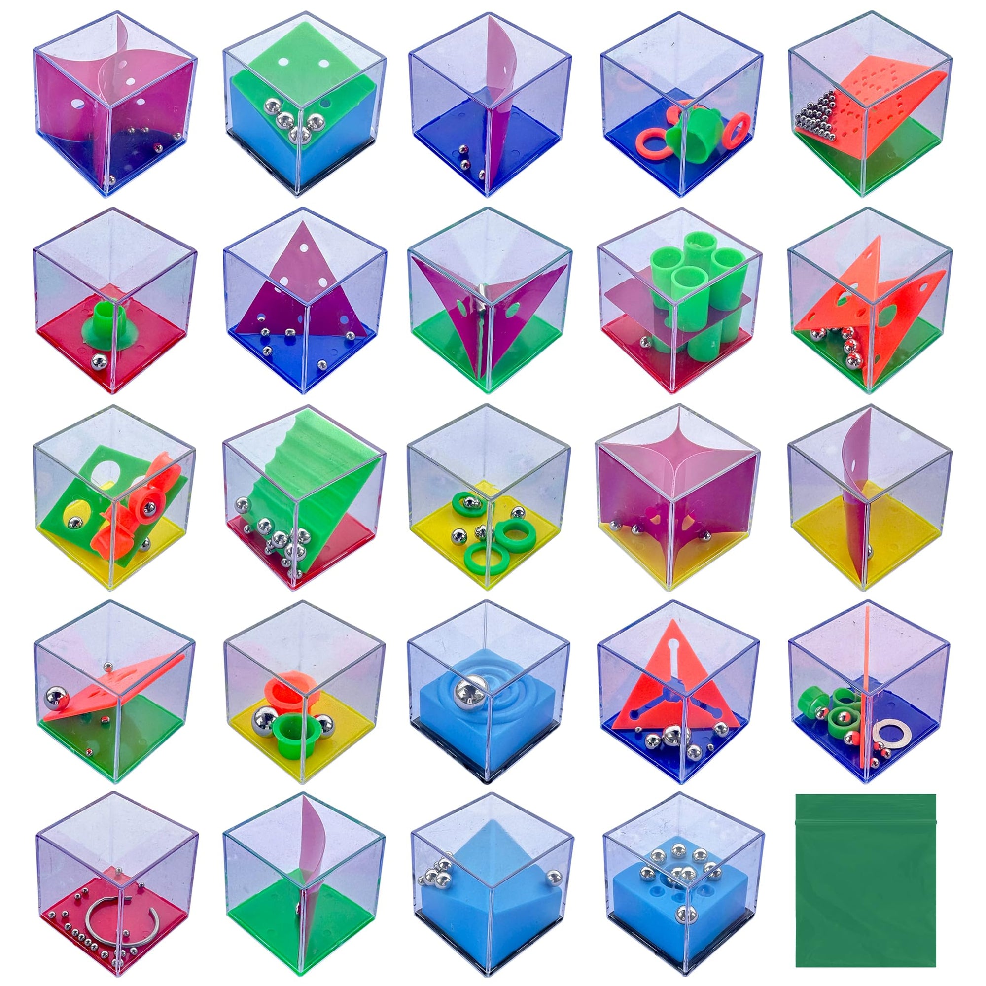 Paquete de 24 cubos de rompecabezas para TDAH