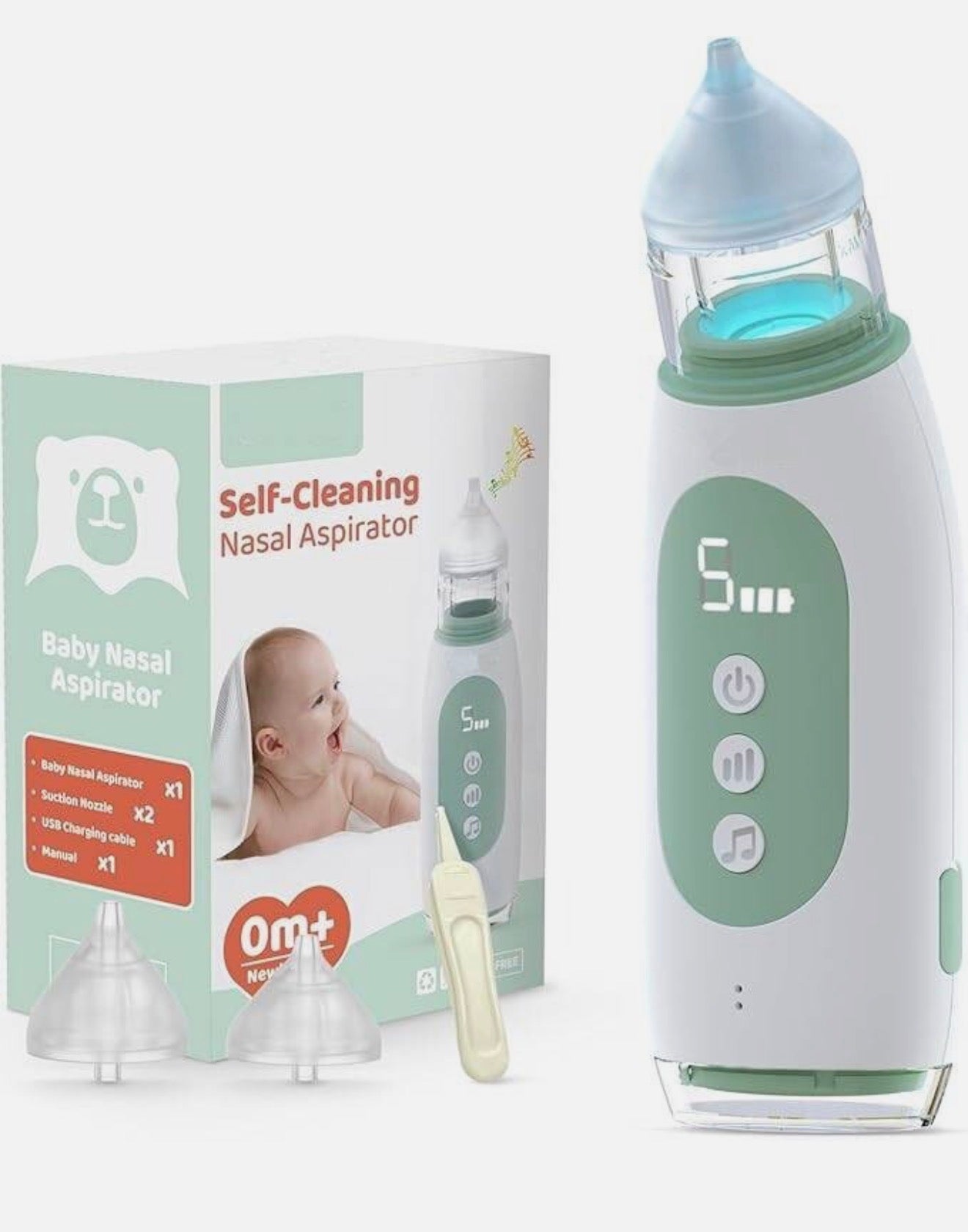 Aspirador nasal automático para bebés