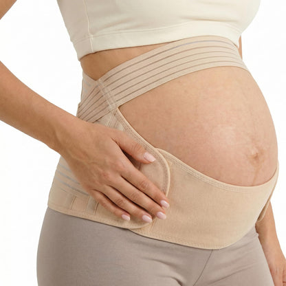 Banda para el vientre de maternidad para el embarazo, cinturón de apoyo 3 en 1 para soporte de espalda, pélvica y cadera, talla M