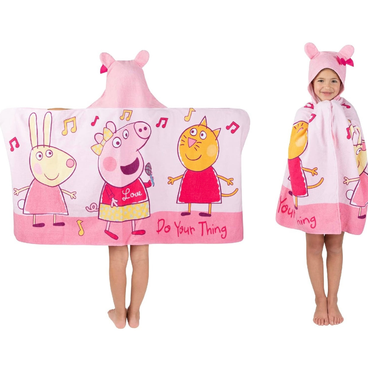 Franco Peppa Pig Toalla con capucha para baño/piscina