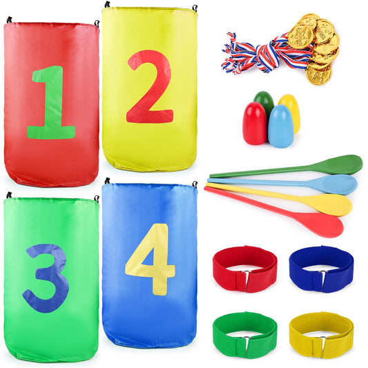 POPLAY 26PCS Juegos al Aire Libre, Bolsas de Carrera