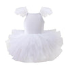 Maillot de baile tutú para niña con mullido vestido de ballet de 4 capas para bailarina (2-4 años)