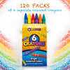 Bedwina Crayones a granel – Caja de 120, 6 paquetes en total 720 crayones a granel suministros escolares