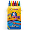 Bedwina Crayones a granel – Caja de 120, 6 paquetes en total 720 crayones a granel suministros escolares
