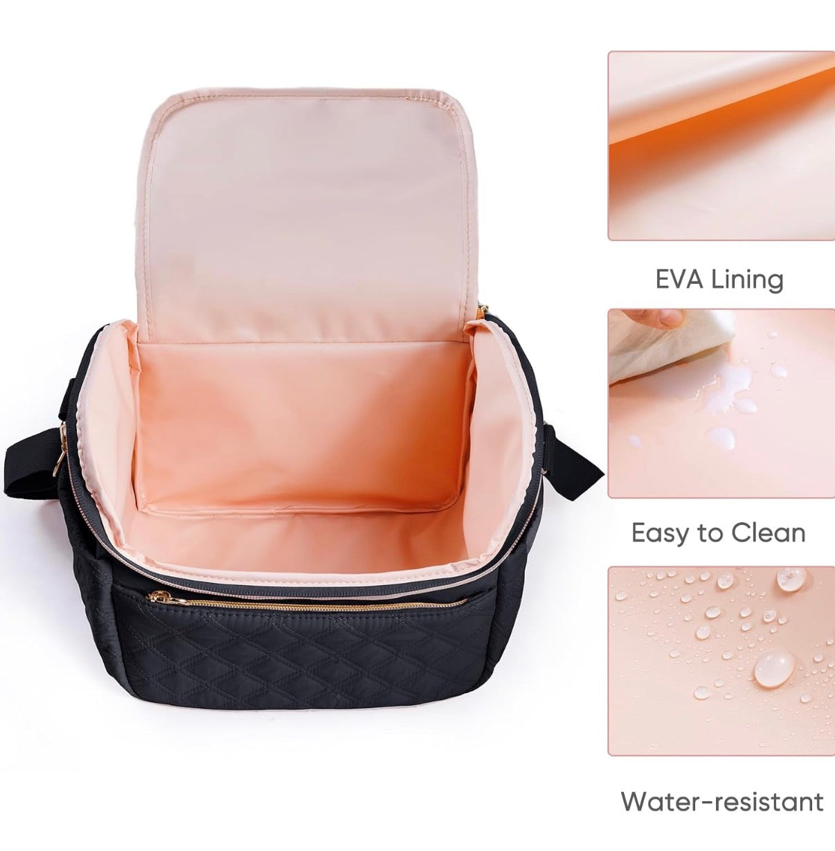 Bolsa de viaje enfriadora de leche materna con bolsa de hielo para 6 biberones de hasta 9 onzas