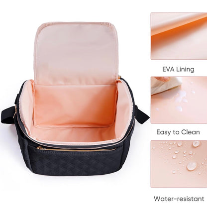 Bolsa de viaje enfriadora de leche materna con bolsa de hielo para 6 biberones de hasta 9 onzas