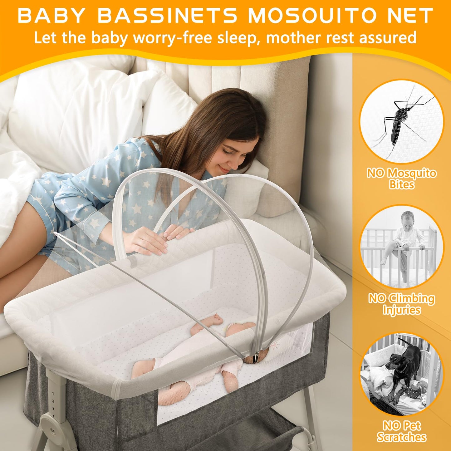 Cubierta de mosquitera para moisés
