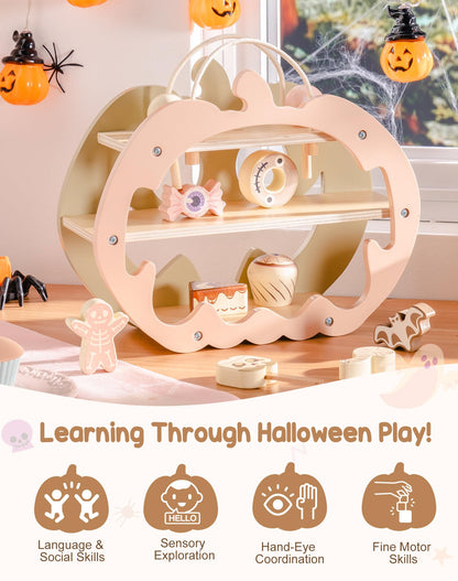 Jueguete de Halloween de madera