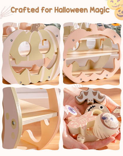 Jueguete de Halloween de madera