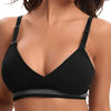Brasier de lactancia con cuello en V, Talla L, disponible en Negro y Blanco