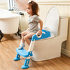 Wiifo Asiento de inodoro para entrenamiento de orinal con escalera
