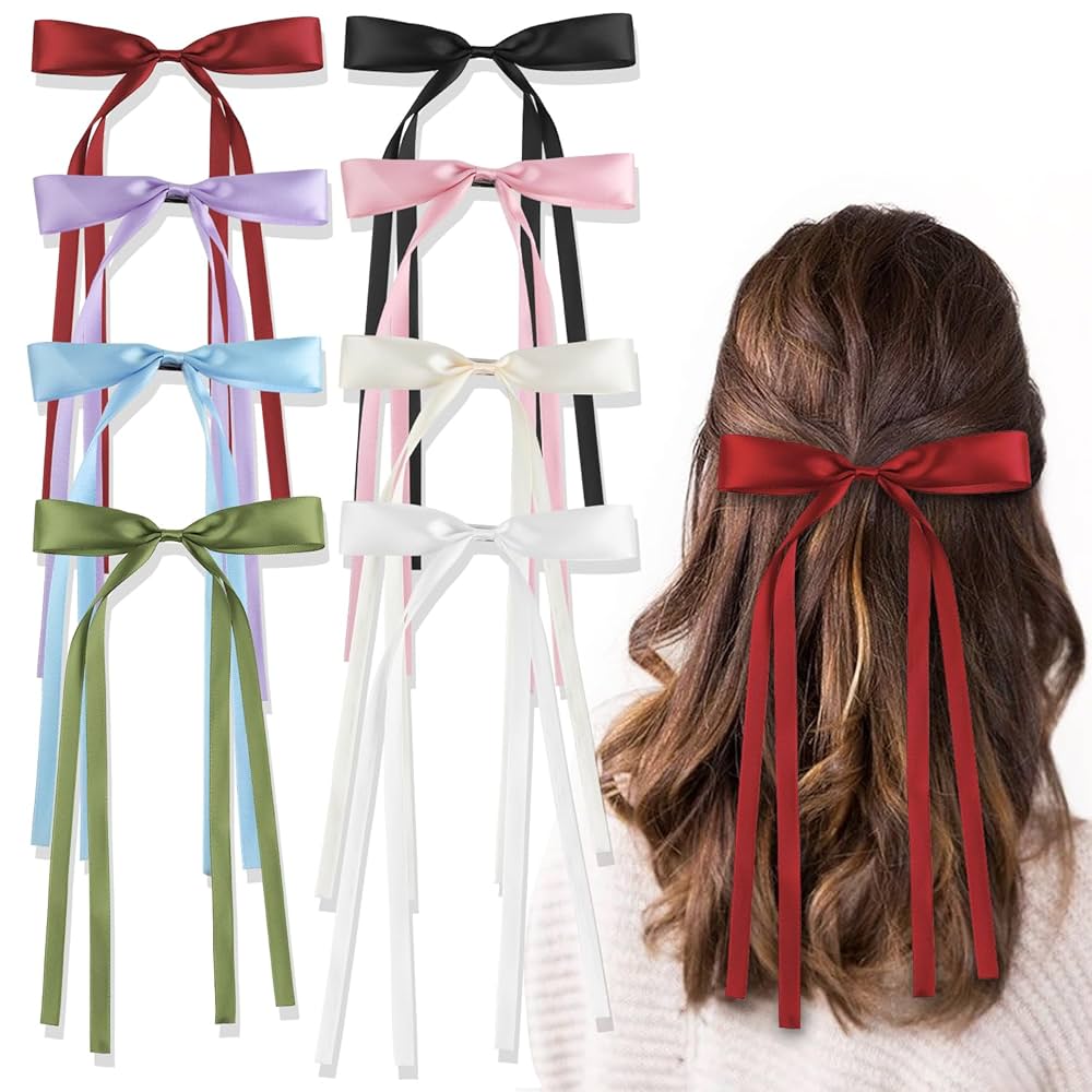 8 pinzas para el cabello con nudo